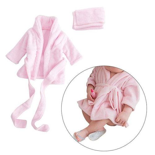 Soft Baby Photography Prop, Bathrobe Outfits, Robe Bath