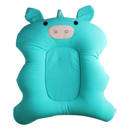 Baby Bath Tub Pillow Pad Air Cushion Mat Floating Soft Seat for Infant Newborn,Green NO5111