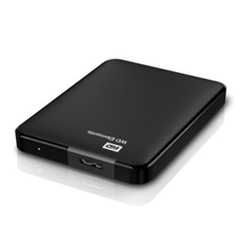 Western Digital 1TB Western Digital Portable External Hard Drive USB 2.0 - Black