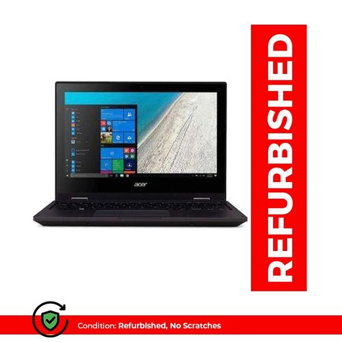RENEWED Acer Travelmate.4GB RAM 128GB SSD, (Refurbished) 12Inches 5Hrs- - Black (6MTHS WRTY)