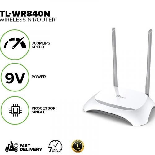 TP Link WiFi Router And Booster 300Mbps With 5dBi Antennas