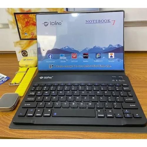 Idino Notebook 7 Android Tablet 10.1 512GB ROM  8GB RAM  10000mAh Dual Sim- Multicolor