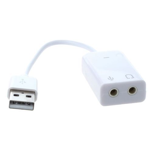 USB 2.0 Virtual 2.1 Channel Audio Effect 7.1 3D Sound Card