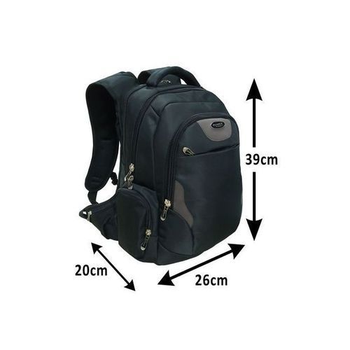 Power Casual Power Laptop Backpack-Black