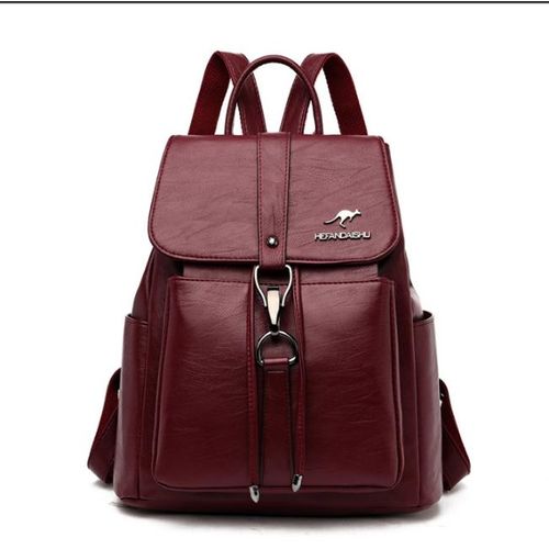 Ladies Leather Bag Backpack