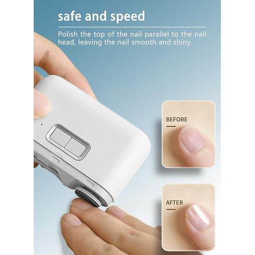 Nail Cutter Electric Nail Clipper,Automatic Nail Clipper with Light and 2 Speeds,Nail Cutter and File 2 in 1 Design,USB Rechargeable Safety Fingernail Trimmer for Baby, Kids, Adults, Seniors