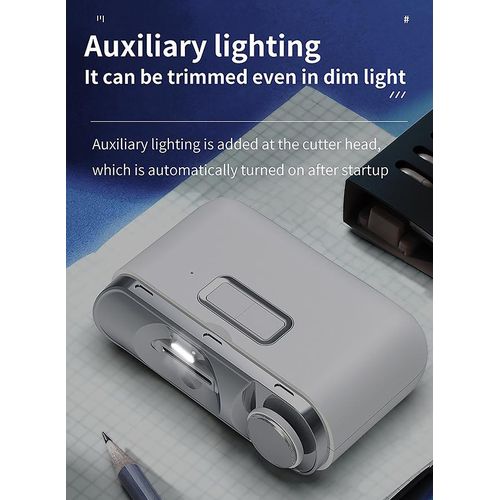 Nail Cutter Electric Nail Clipper,Automatic Nail Clipper with Light and 2 Speeds,Nail Cutter and File 2 in 1 Design,USB Rechargeable Safety Fingernail Trimmer for Baby, Kids, Adults, Seniors
