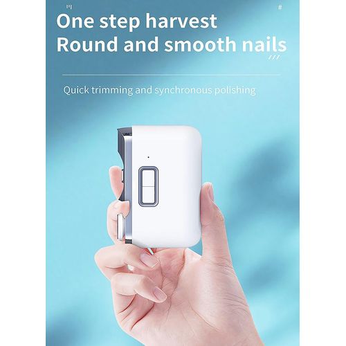 Nail Cutter Electric Nail Clipper,Automatic Nail Clipper with Light and 2 Speeds,Nail Cutter and File 2 in 1 Design,USB Rechargeable Safety Fingernail Trimmer for Baby, Kids, Adults, Seniors