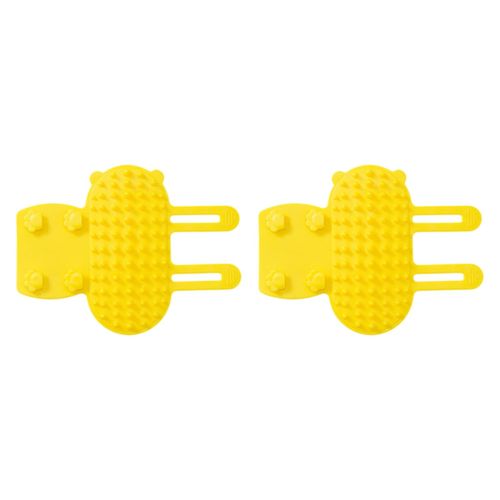 2 Pieces Self Grooming  Combs  Groomer Yellow