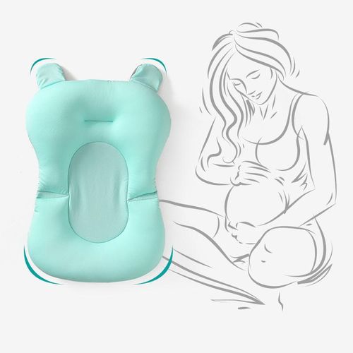 Infant Bath Seat Soft Tub Insert with Adjustable Buckle Seat Belt Back Care NO5279