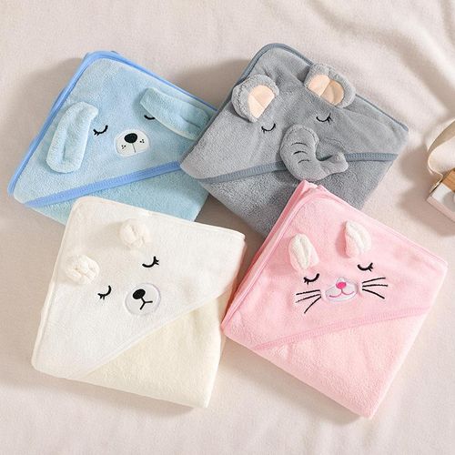 Baby Towels Animal Pattern Hooded Bathrobe: Soft, Absorbent & Comfortable Pajamas For Swimming, Beach & Bath