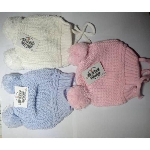 3 Piece Beautiful Stylish New Born Baby Caps Till Grow Up