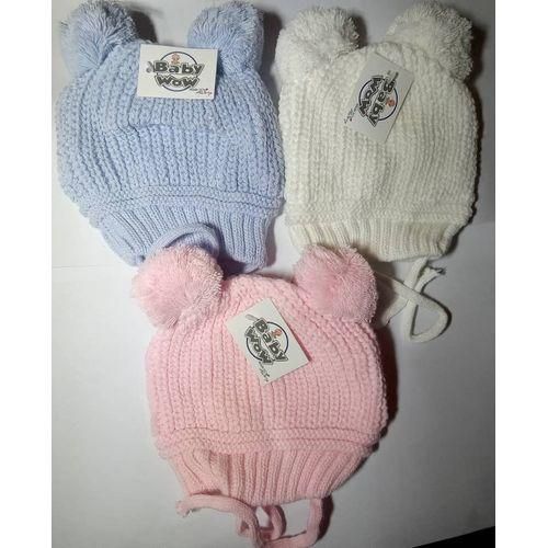 3 Piece Beautiful Stylish New Born Baby Caps Till Grow Up