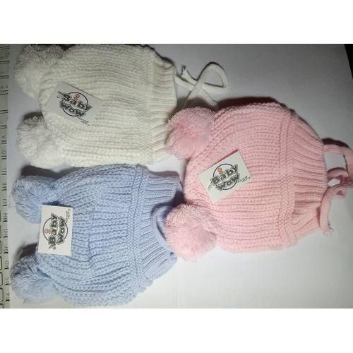 3 Piece Beautiful Stylish New Born Baby Caps Till Grow Up