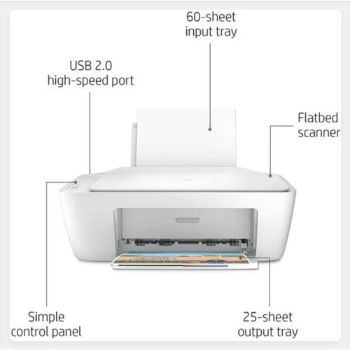 Hewlett Packard HP DeskJet 2320 All-in-One Printer Copy, Scan,Print - White