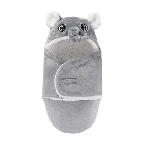 Newborn Swaddle Wraps Wrap Hat Absorbent Towel Gray 70cm