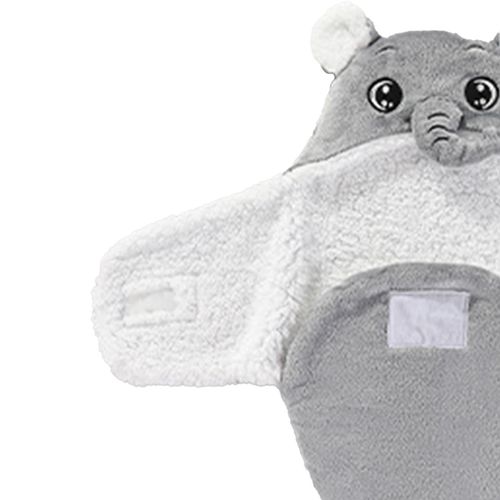 Newborn Swaddle Wraps Wrap Hat Absorbent Towel Gray 70cm