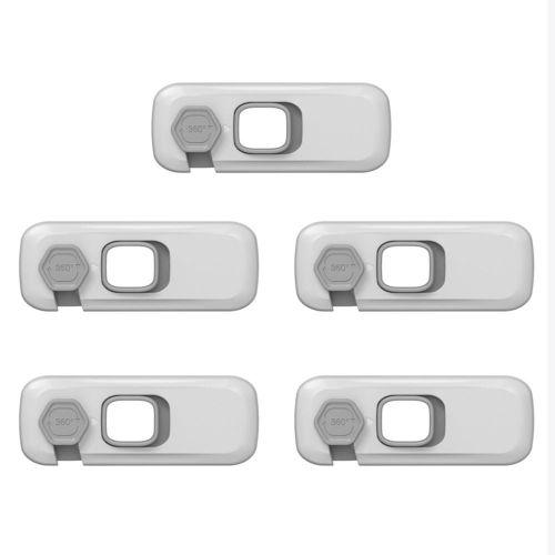 5pcs Child Safety Cabinet Locks Practical Childproof Design Latches for Refrigerator Accessories NO5287