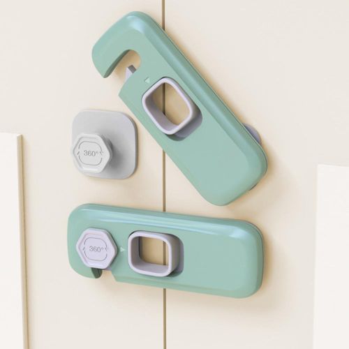 5pcs Child Safety Cabinet Locks Practical Childproof Design Latches for Refrigerator Accessories NO5287