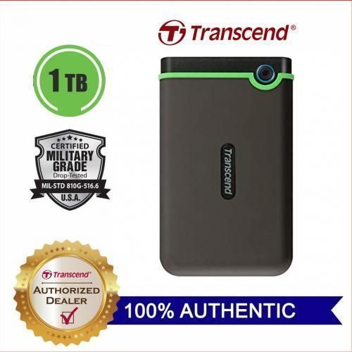 Transcend 1TB Portable USB 3.0 Hard Disk - Black, Green