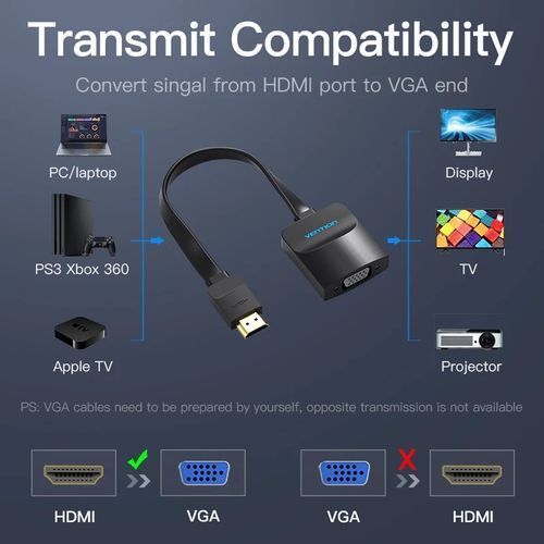 Original Accessories HDMI - VGA Adapter - Black