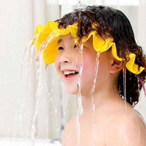 Baby Shower Cap Baby Bathing Hat Adjustable Toddler Shower