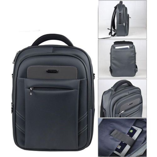 Anti-Theft Fashion Laptop Bag Hard Material- Black