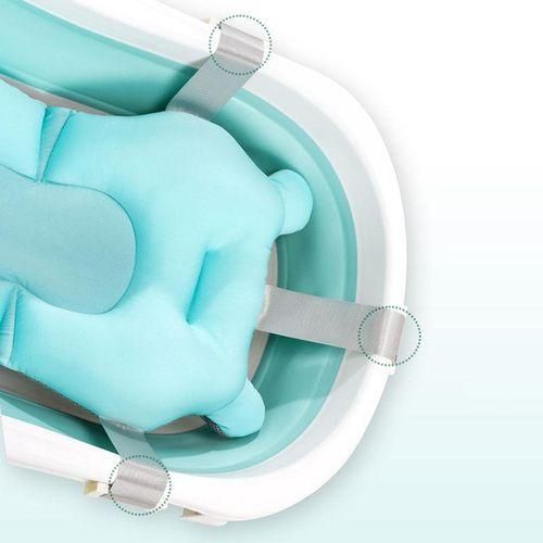 Baby Shower Bath Tub Pad NonSlip Bathtub Seat Support Mat Safety Security Bath Support Cushion Foldable Soft Pillow1