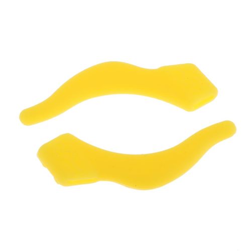 10 Pairs Silicone Eye Glasses Temple Tips Ear Hooks Grip Holder Yellow