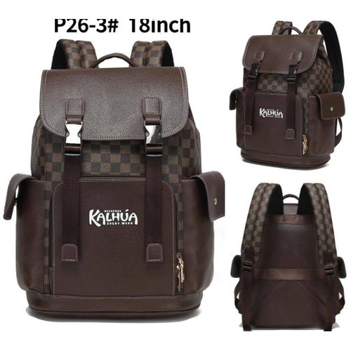Office Business Bag With Hard Body- Coffee Brown