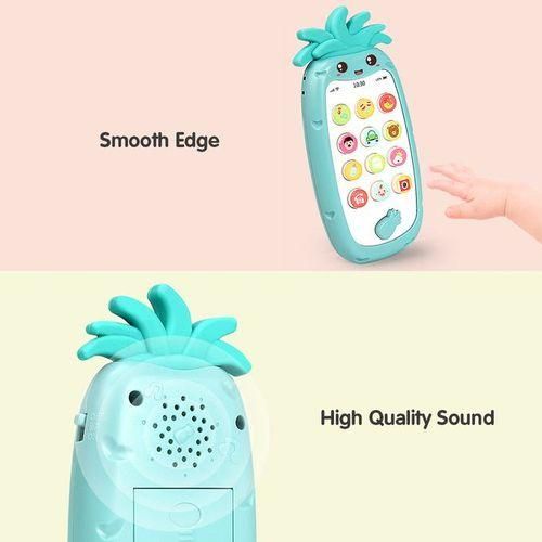 Mobile Phone Toy With Light Music  Sounds Silicone Teether