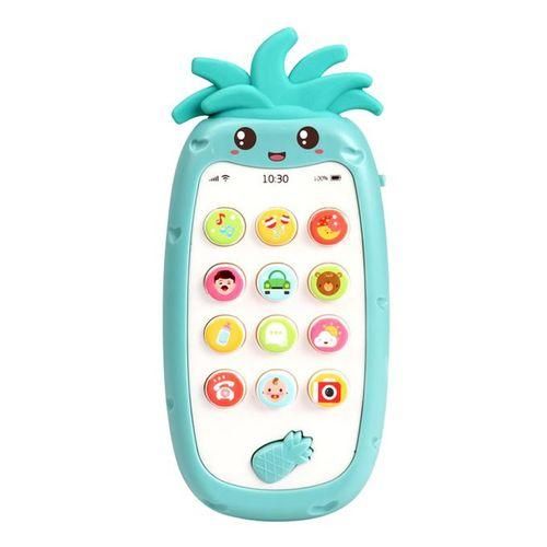 Mobile Phone Toy With Light Music  Sounds Silicone Teether
