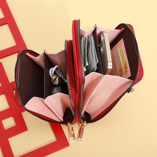 New Women Wallets PU Leather Shoulder Bag Female Large Capacity Crossbody Bags Girls Multi-functional Handbag Phone Purse