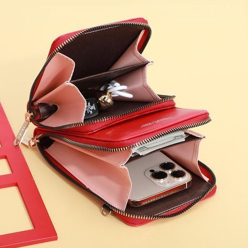 New Women Wallets PU Leather Shoulder Bag Female Large Capacity Crossbody Bags Girls Multi-functional Handbag Phone Purse