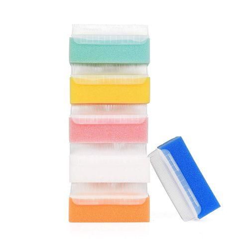 Baby Bath Sponge 6 Pieces Soft Foam Washer with Cradle Cap Brush Body,Hair and Scalp Clean Gentle Baby Sensory Brush Bath Sponge Brush Multiple color