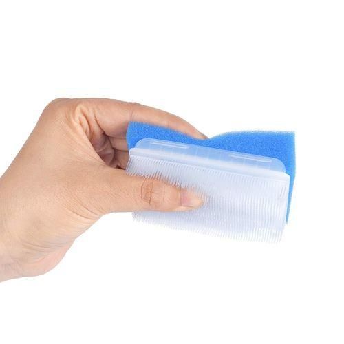 Baby Bath Sponge 6 Pieces Soft Foam Washer with Cradle Cap Brush Body,Hair and Scalp Clean Gentle Baby Sensory Brush Bath Sponge Brush Multiple color