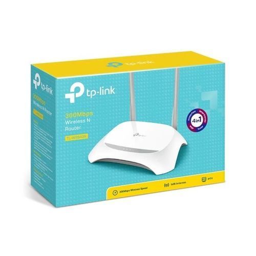 TP-Link TL-WR840N Range WiFi Booster 5dBi Antennas 300Mbps Wireless N Router - White
