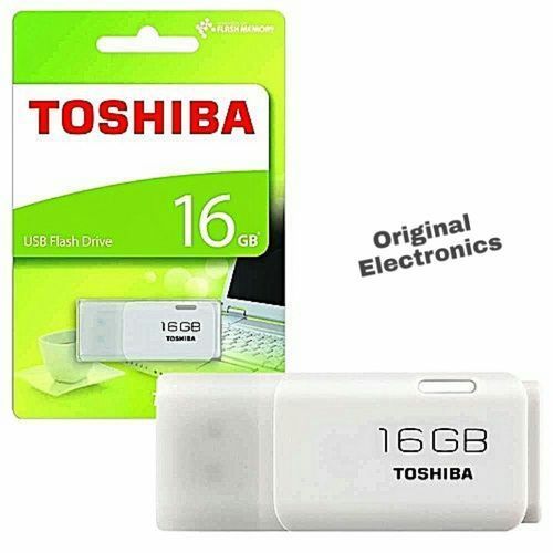 Toshiba USB 16GB flash disk drive, TransMemory High Speed Pen Drive -White