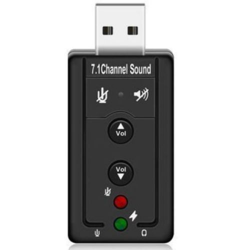 Usb External Sound Card Audio Mini Adapter-Black