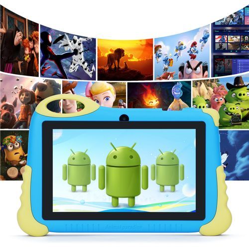 C Idea 7 Inches Kids Tablet, Sim Dual Cameras 256Gb Android 9 Tablets With Low Price Green