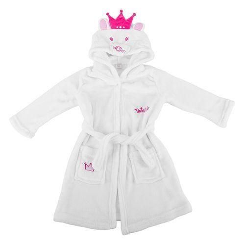 Toddlerskidsbaby Hooded Soft Warm Flannel Bath Robe