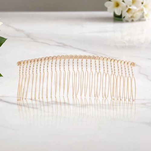 10Pcs Metal Wire Hair Combs 30 Teeth Bridal Wedding Veil Comb Bridal Hair Comb Multifunctional DIY Hair Clips for Hair Styling