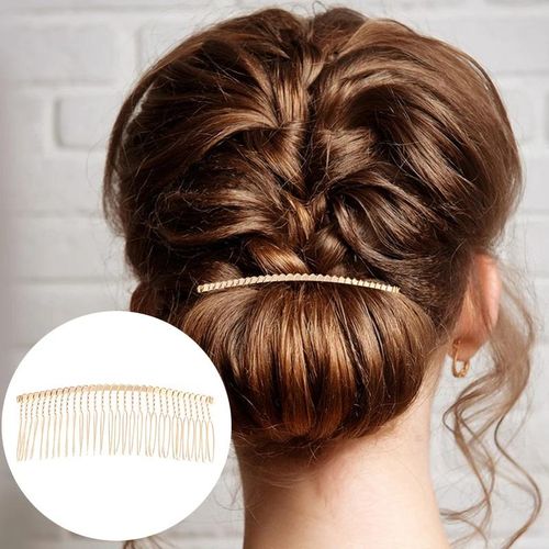 10Pcs Metal Wire Hair Combs 30 Teeth Bridal Wedding Veil Comb Bridal Hair Comb Multifunctional DIY Hair Clips for Hair Styling