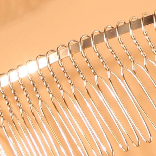 10Pcs Metal Wire Hair Combs 30 Teeth Bridal Wedding Veil Comb Bridal Hair Comb Multifunctional DIY Hair Clips for Hair Styling