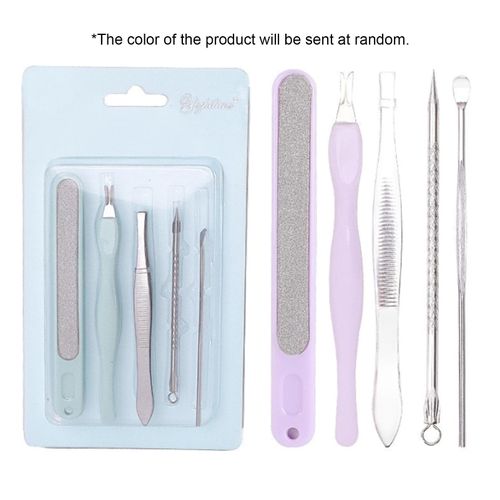 5PCS Portable Manicure Kits Women Professional Makeup Tool Grooming Kit for Face Care & Hand Care
