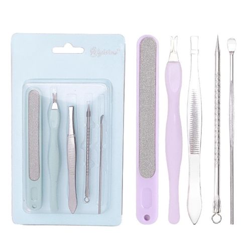 5PCS Portable Manicure Kits Women Professional Makeup Tool Grooming Kit for Face Care & Hand Care