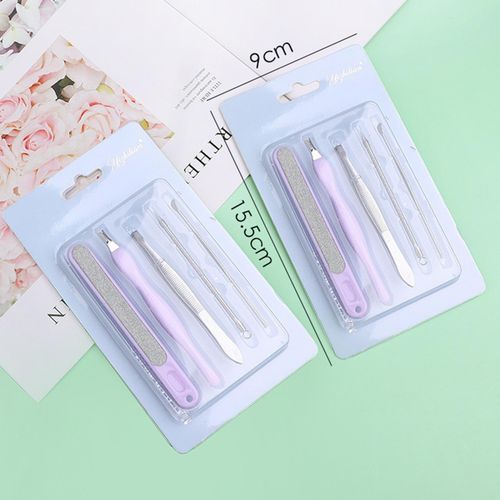 5PCS Portable Manicure Kits Women Professional Makeup Tool Grooming Kit for Face Care & Hand Care
