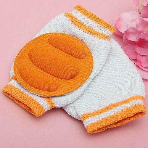 New Kids Safety Crawling Elbow Cushion Infants Toddlers Baby Knee Pads Protector Orange