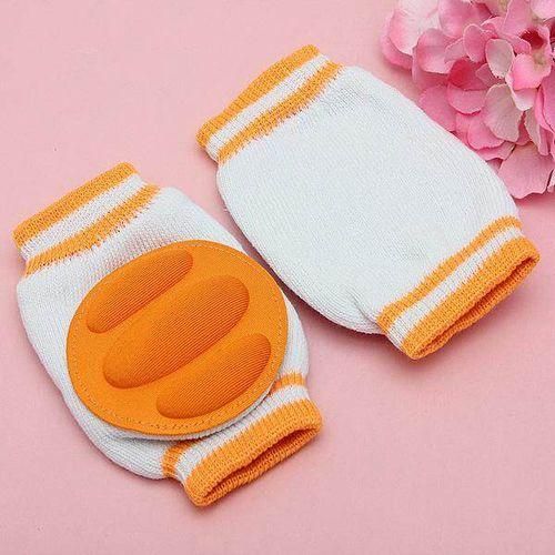 New Kids Safety Crawling Elbow Cushion Infants Toddlers Baby Knee Pads Protector Orange