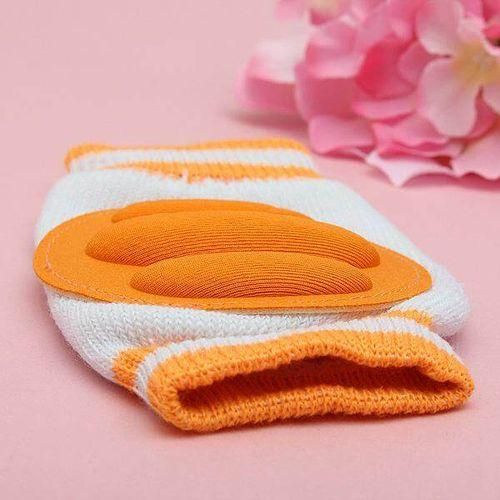 New Kids Safety Crawling Elbow Cushion Infants Toddlers Baby Knee Pads Protector Orange
